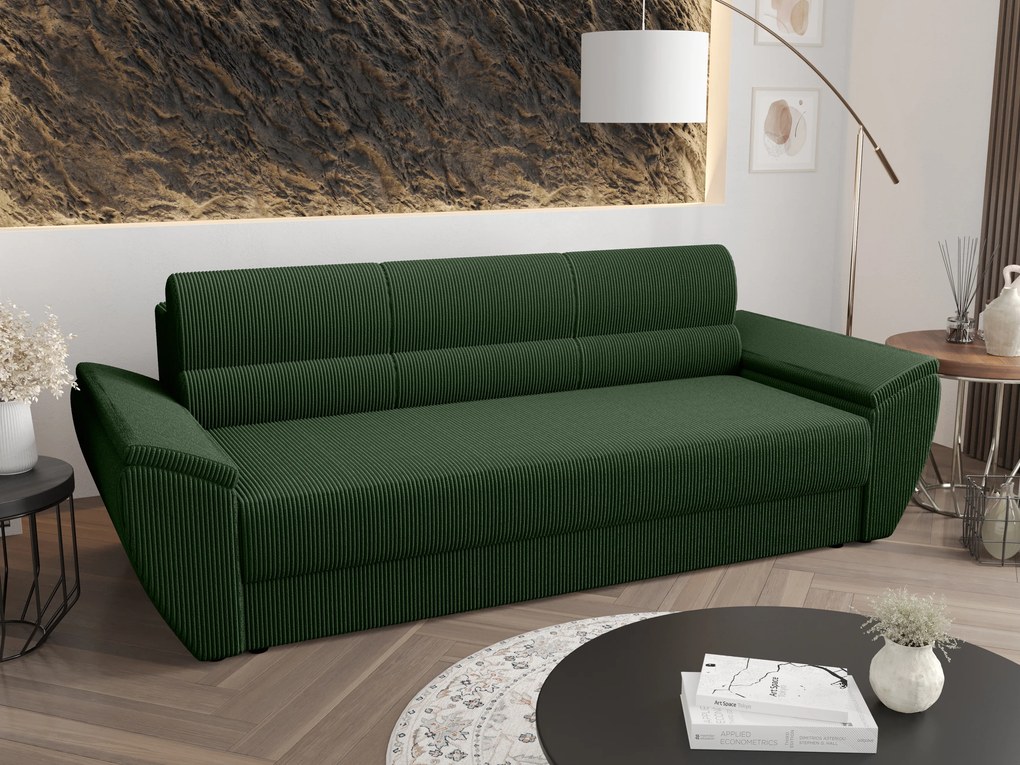 Canapea trei locuri Radiant Bis (Verde închis). 1056846