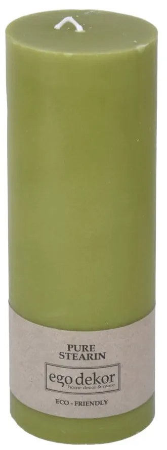 Lumânare Eco candles by Ego dekor Friendly, durată ardere 60 h, verde