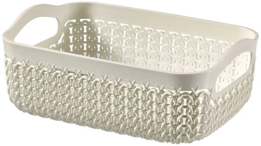 Coș Polyrattan KNIT A5 - cremă