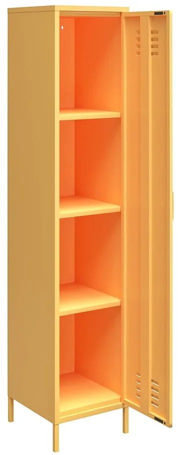 Dulap metalic galben Novogratz Cache, 38 x 185 cm