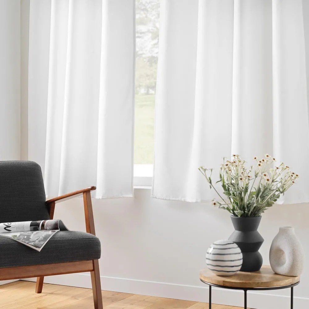 Draperie albă termoizolantă, antifonică din microfibră 135x180 cm Micropolar – douceur d'intérieur