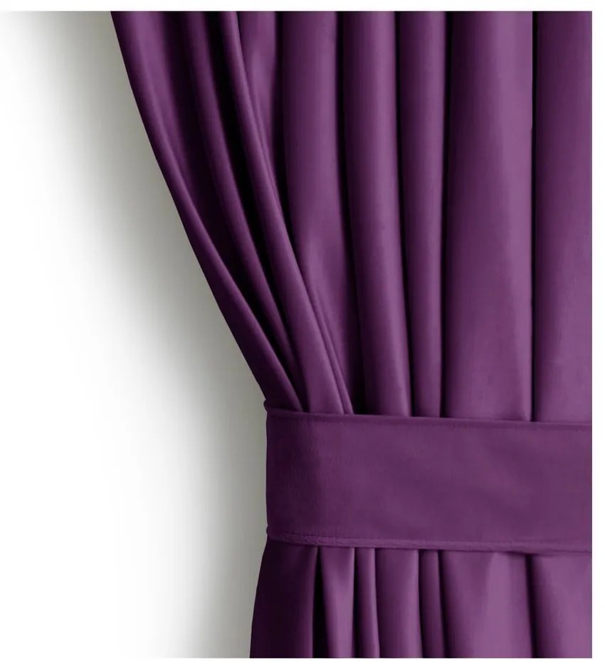 Draperie mov dimout (semi-opacă) din catifea 140x270 cm Eyelets – Restilo