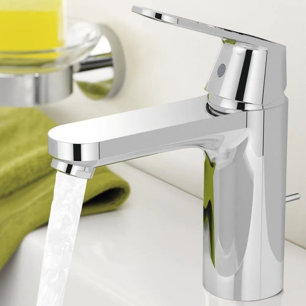 Baterie chiuveta baie Grohe Eurosmart Cosmopolitan, cu ventil pop-up, coldstart, marime M