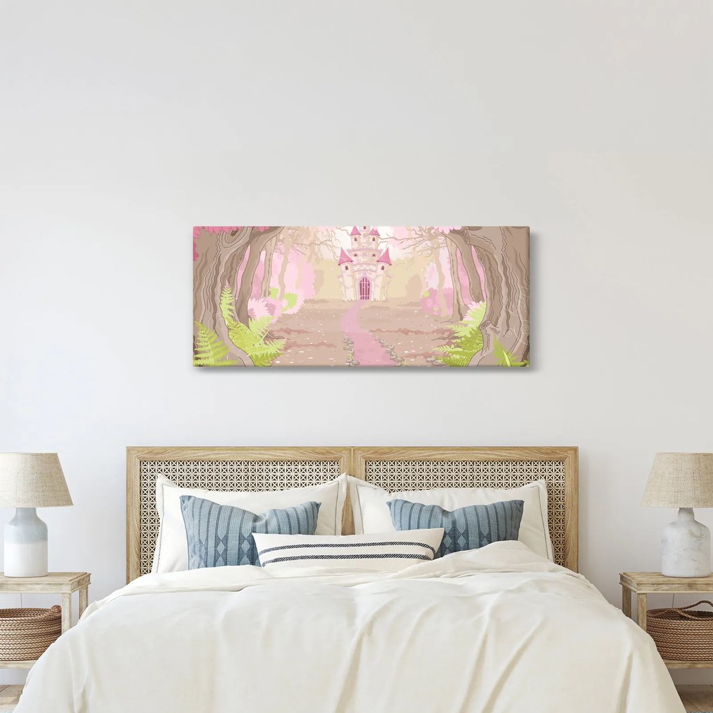 Tablou - Călătorie în regatul roz (120x50 cm)