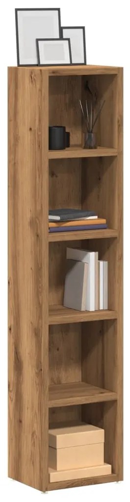 vidaXL Dulap CD 2 buc. stejar artizanal 21x16x93,5 cm lemn prelucrat