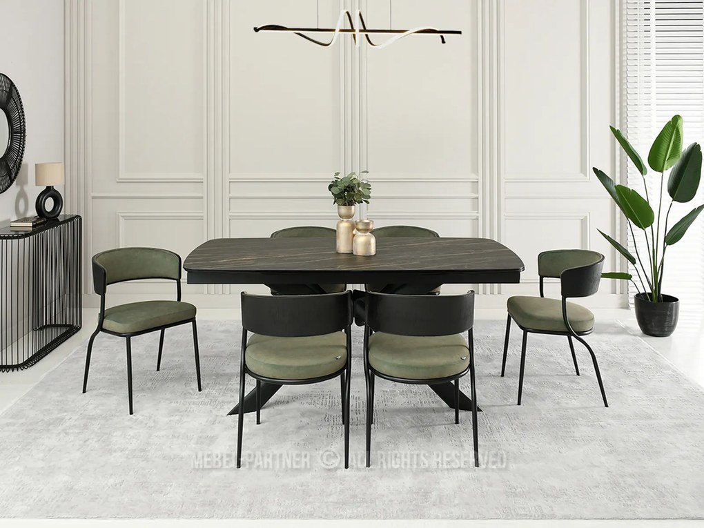 Scaun Marta K (khaki + negru). Promo -11%. 1111148