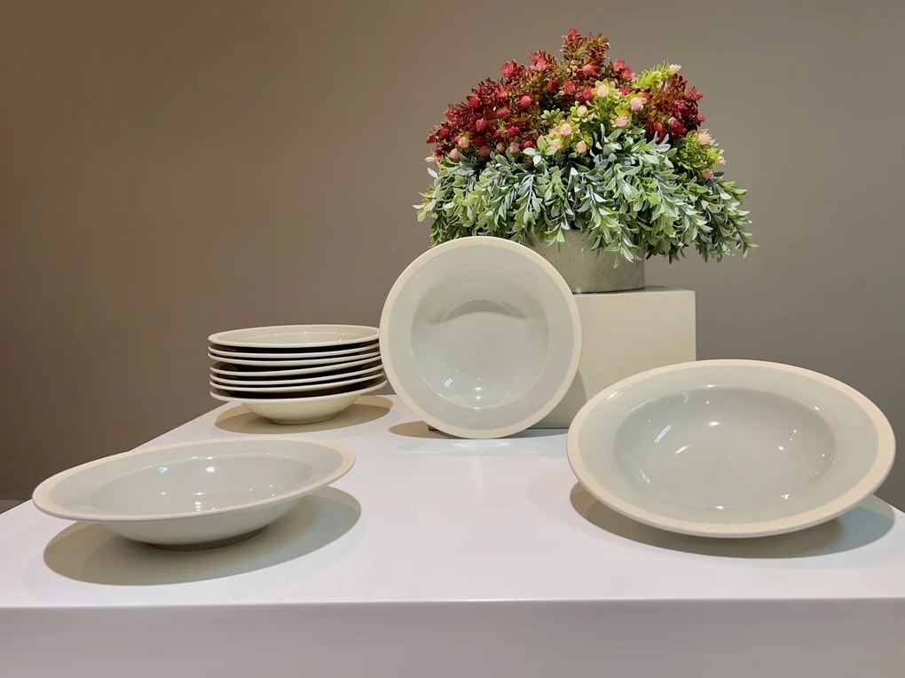 Farfurie Paste Glaze Gri Antracit (26cm glazurat manual)