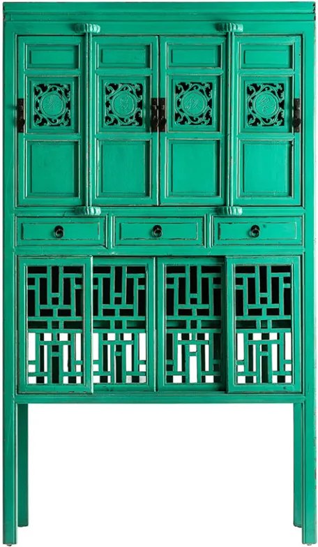 Dulap  verde din lemn 190 cm Jinan Vical Home