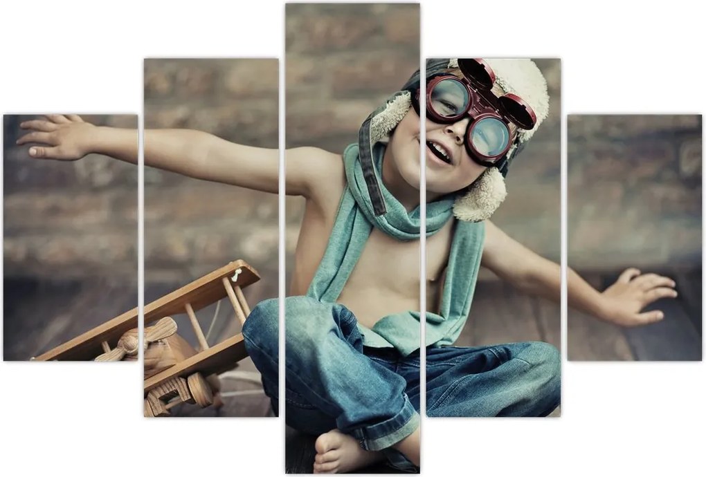 Tablou - Tânăr aviator (150x105 cm)