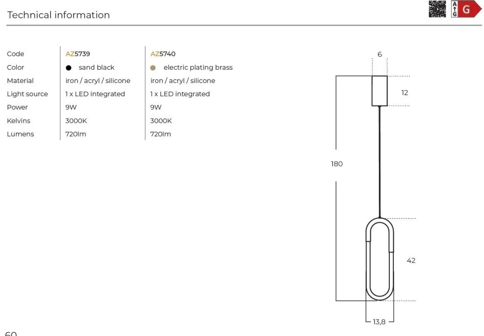 Lustra/Pendul LED stil modern NEXUS BK