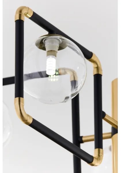 Lustră pe cablu Jupiter 1985 IBRA 5xG9/10W/230V negru/auriu