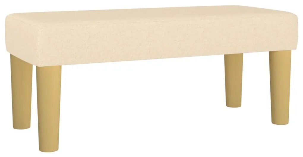 346629 vidaXL Bancă, crem, 70x30x30 cm, textil