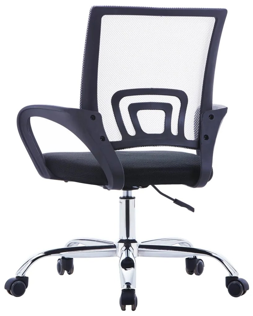 Scaun birou cu spatar din plasa, gri, material textil 1, Gri