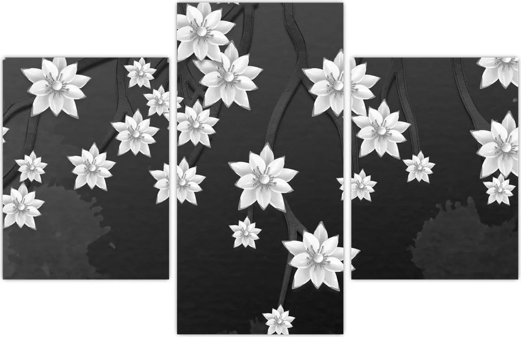 Tablou - Flori pe ramuri (90x60 cm)