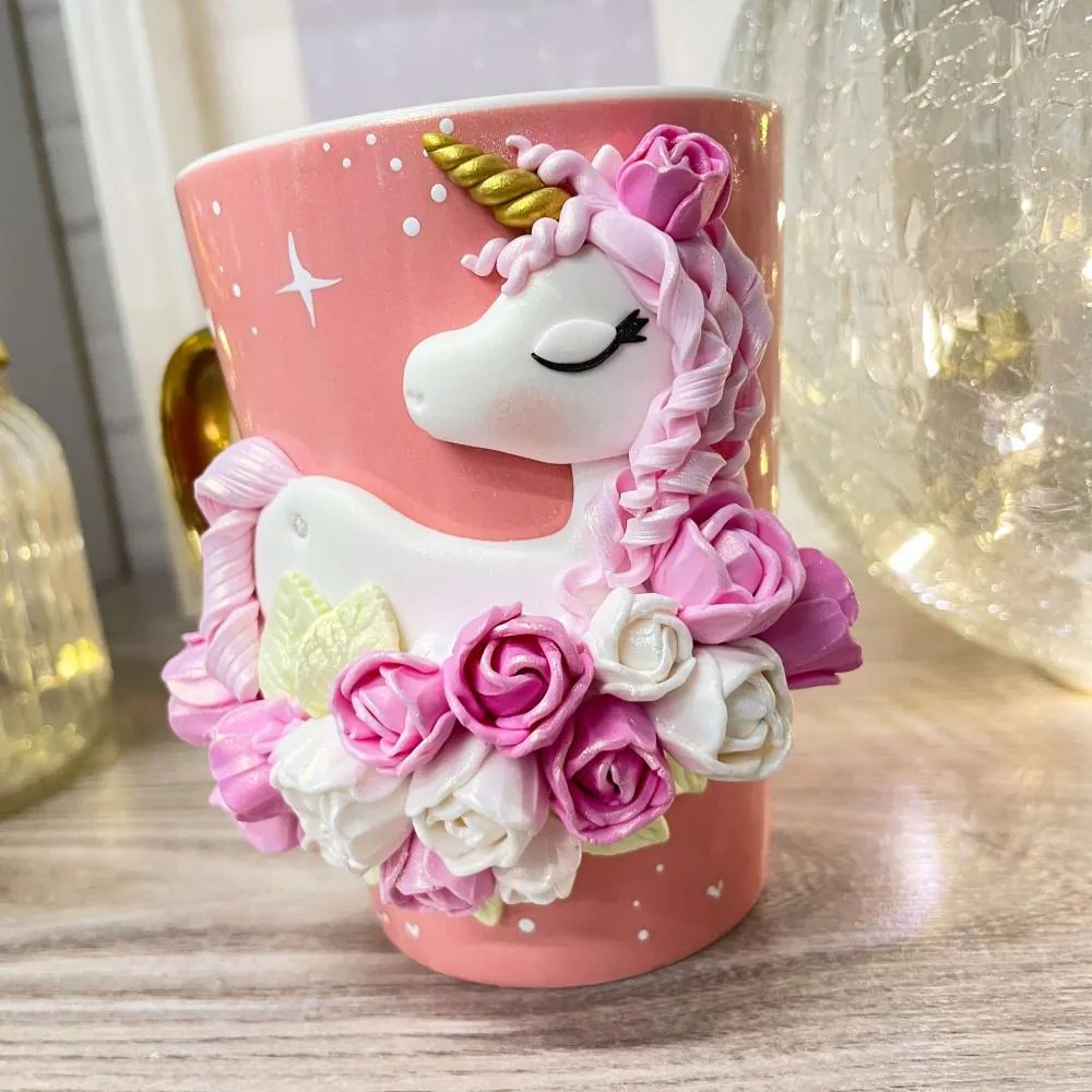 Cană Unicorn Roz