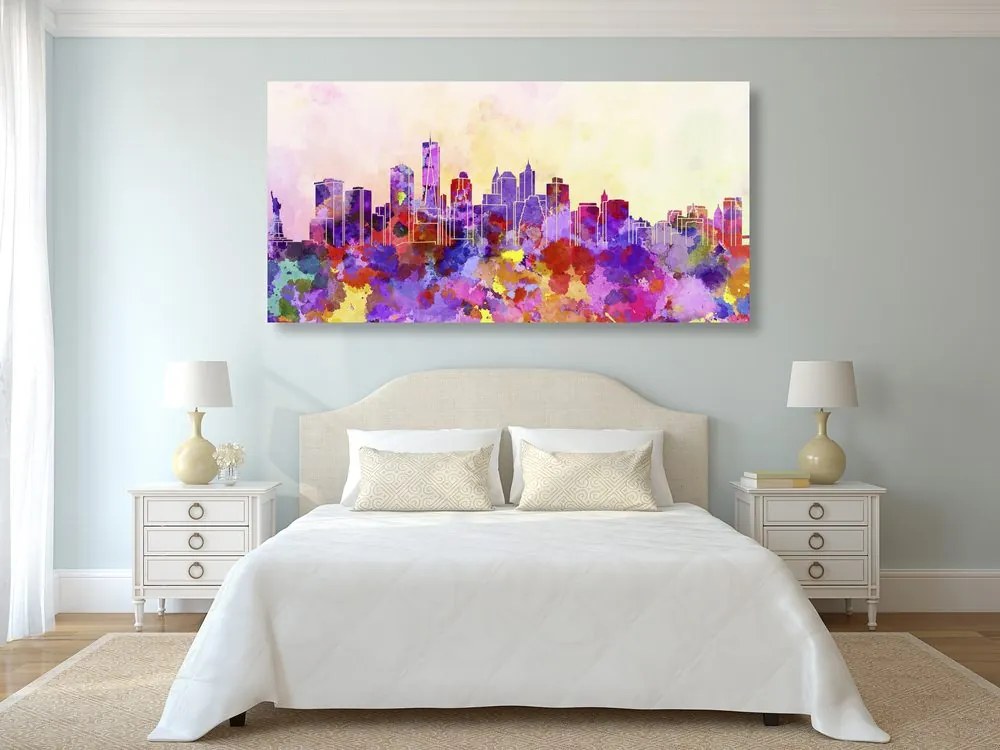 Tablou New York în design de acuarelă