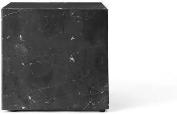 Masa din marmura neagra pentru cafea 40 cm Plinth Cubic Menu