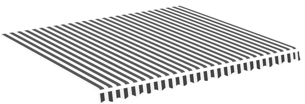 Panza de rezerva copertina, antracit si alb, 4x3,5 m Antracit si alb, 400 x 350 cm