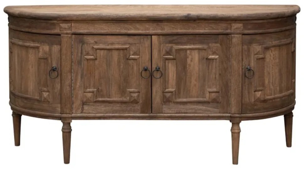 Bufet din lemn masiv de mango cu 4 uși, „Beaussant”