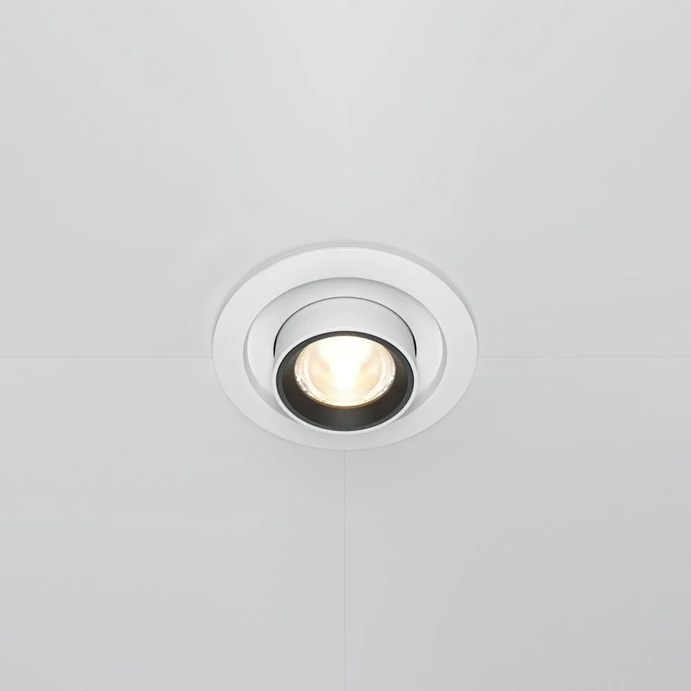 Spot LED incastrabil rotativ retractabil Hidden alb