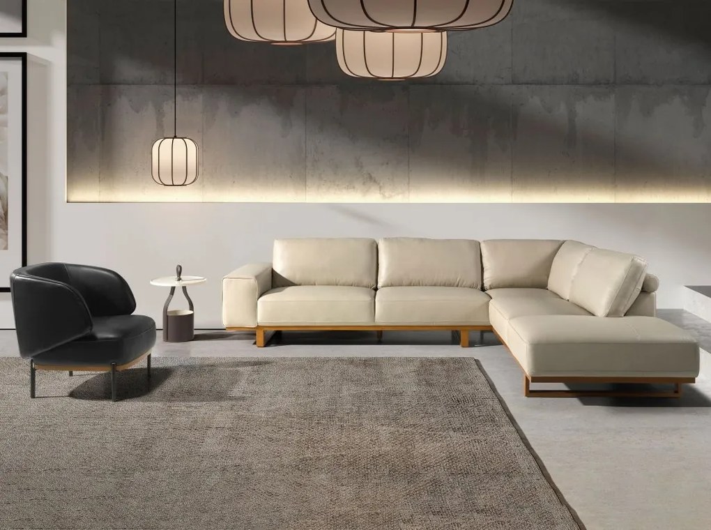 Coltar dreapta LUX design italian Cowhide sand