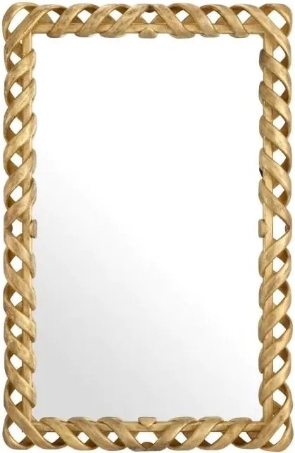 Oglinda decorativa design LUX Casone auriu, 141x93cm