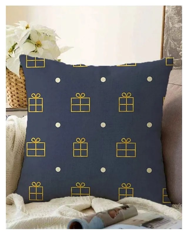 Față de pernă 43x43 cm cu model de Crăciun – Mila Home