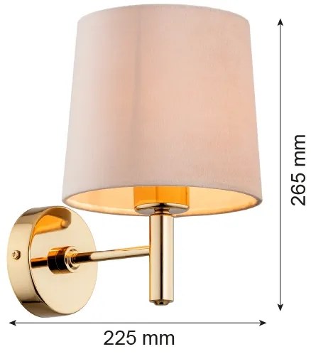 Aplică PONTE 1xE27/15W/230V Argon 4727