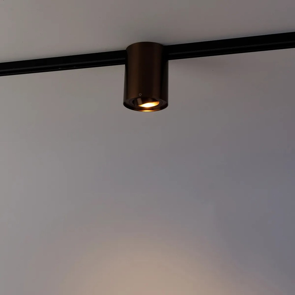 Spot de șină modern monofazat bronz închis - Rondoo Up