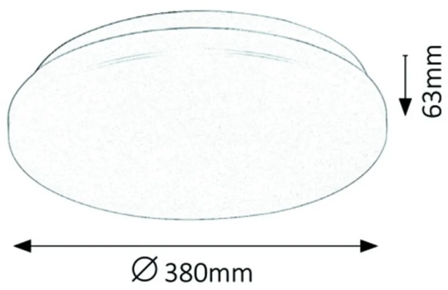 Plafoniera LED design slim modern Rob 38cm