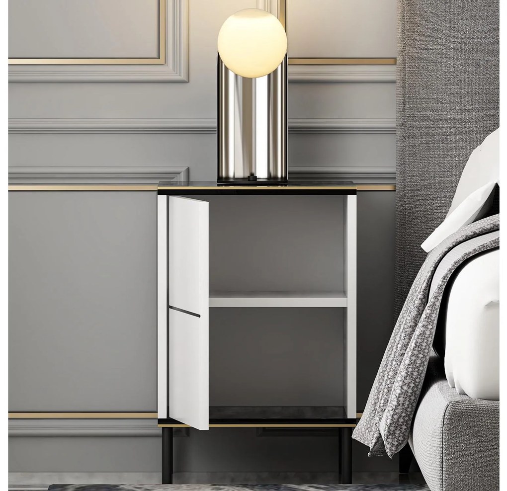 Noptieră Iris (Alb + Negru + Auriu). Promo -16%. 1088929