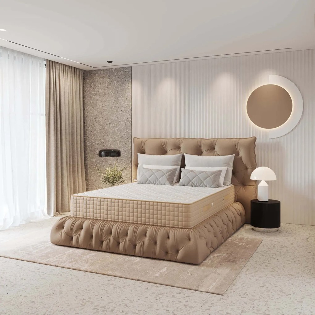 Saltea Lux Memory 90×190 cm, fermitate medie spre tare, 29 cm înălțime