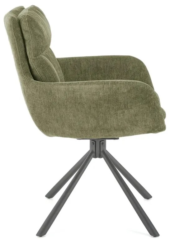 Scaun rotativ K495 stofa olive