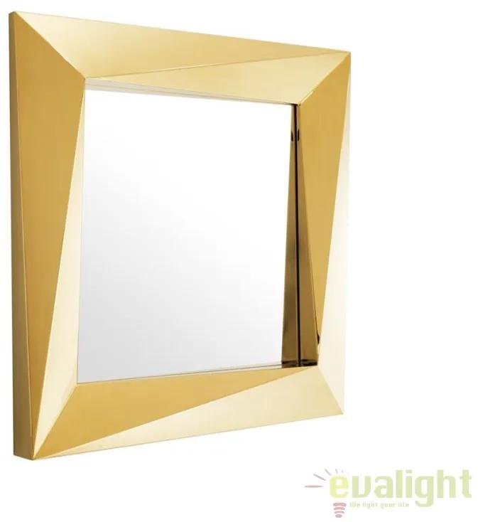 Oglinda design LUX Rivoli 100x100cm auriu 111145 HZ