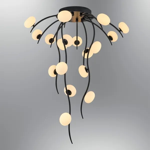 Plafonieră aplicată LED GELA 18xLED/3W/230V 3000K neagră