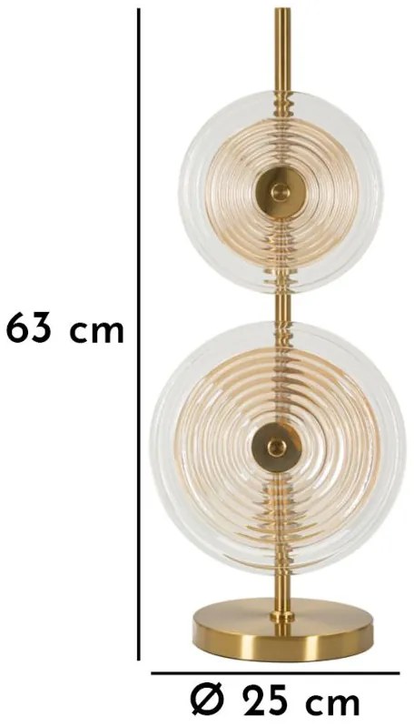 Mauro Ferretti Lampă De Masa Venetia cm Ø 25X63 | Aosom Romania
