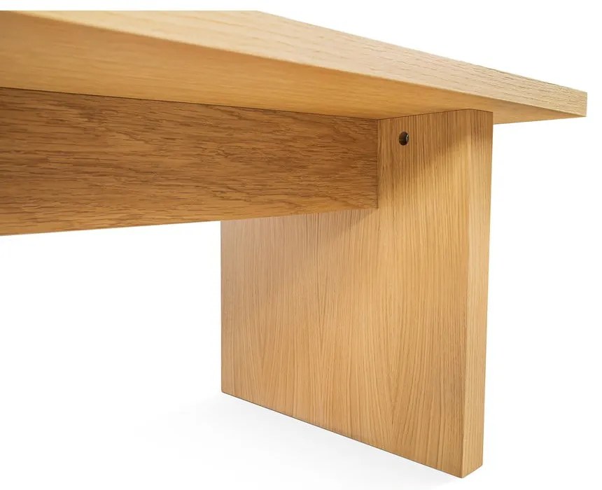 Măsuță de cafea în culoare naturală cu blat cu aspect de lemn de stejar 60x120 cm Stripe – Woodman