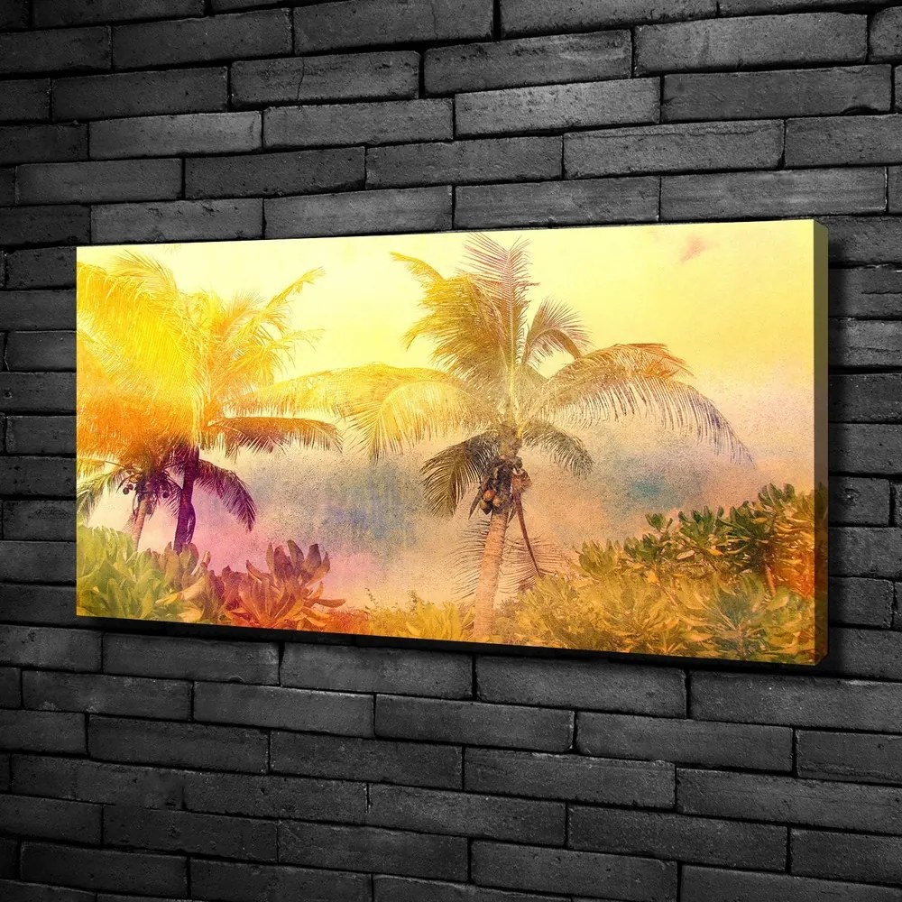 Imprimare tablou canvas Palmele colorate