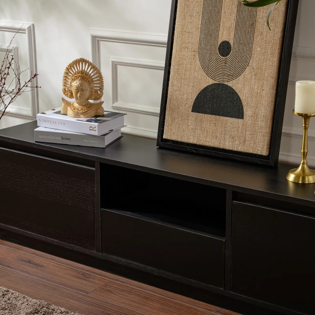 Masă TV Vanguard Wood Negru