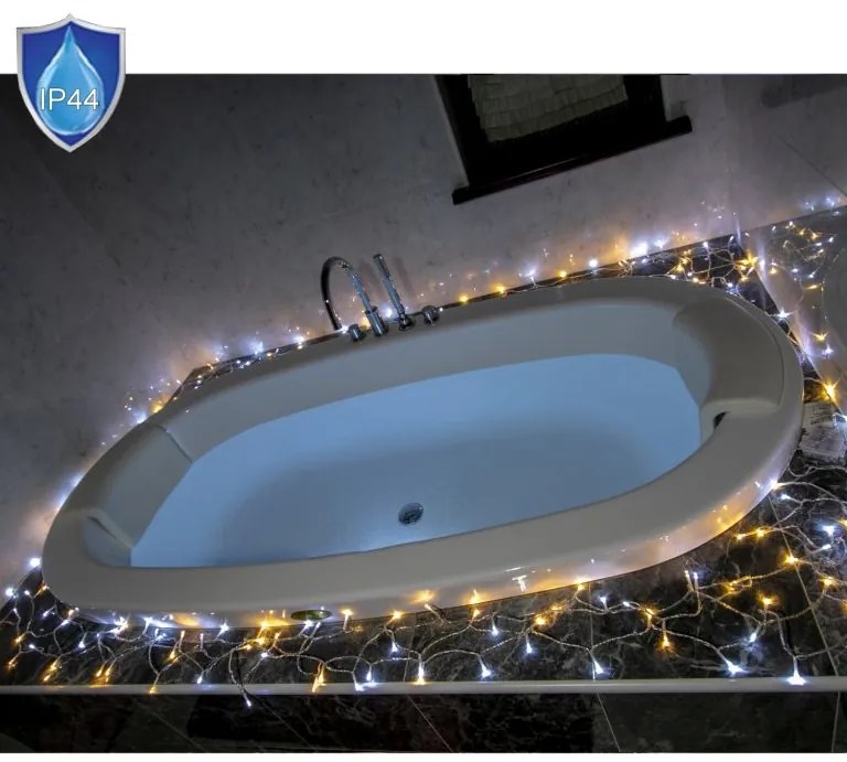 VOLTRONIC Lanț de Crăciun 60 m, 600 LED-uri, alb cald / rece
