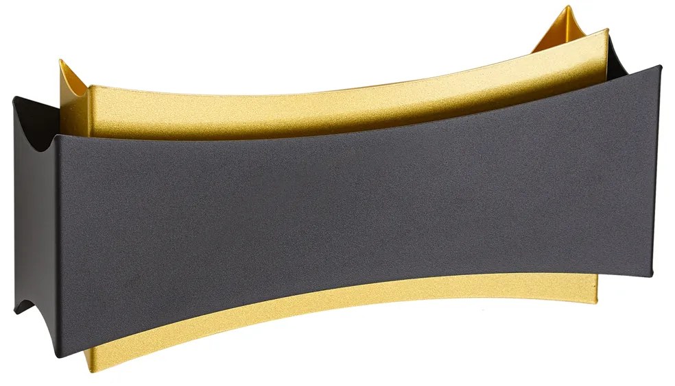 Aplică modernă neagră cu auriu - Plats