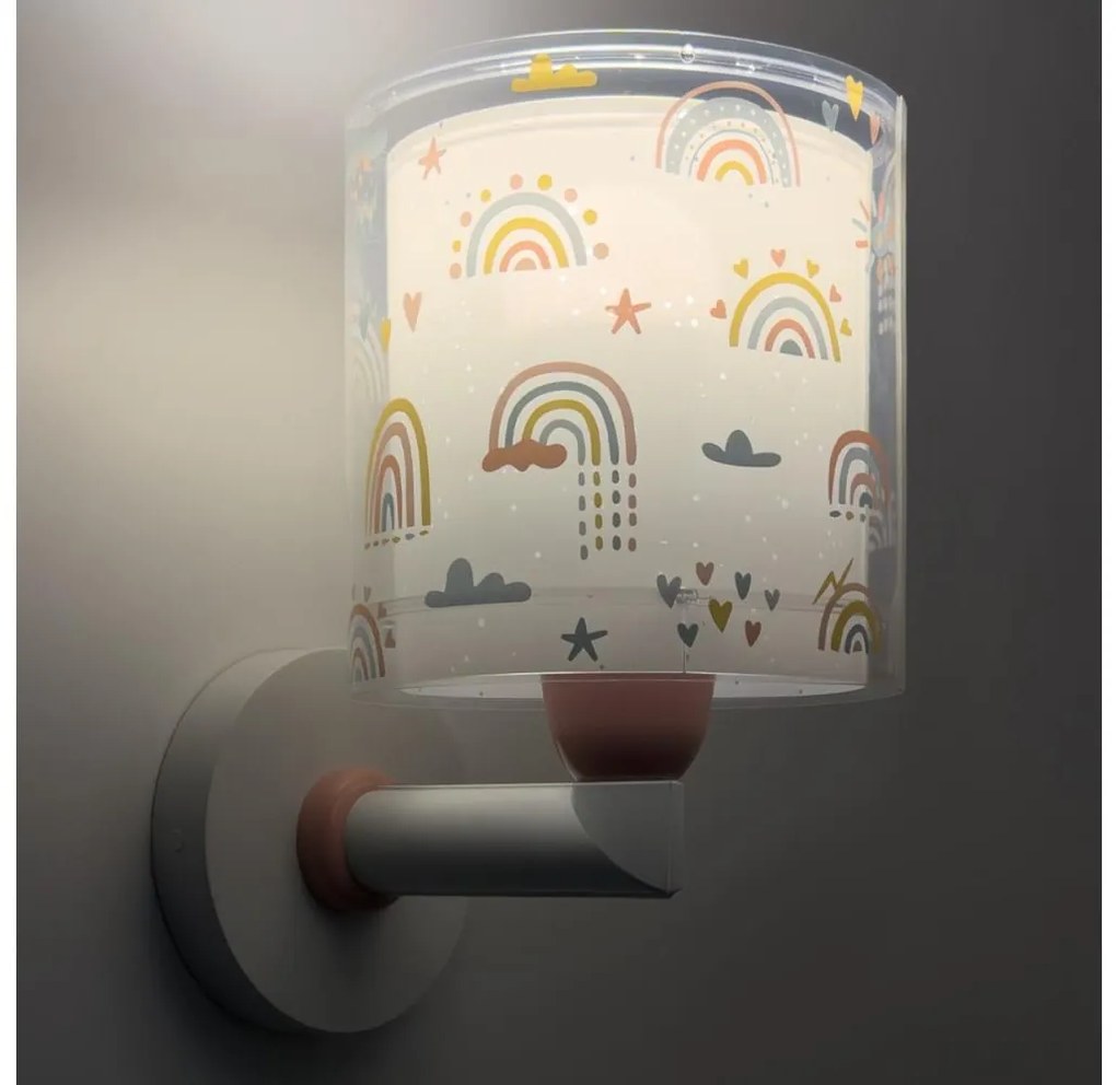 Dalber 41199 - Lampă de perete pentru copii RAINBOW, 1xE27/15W/230V, multicoloră