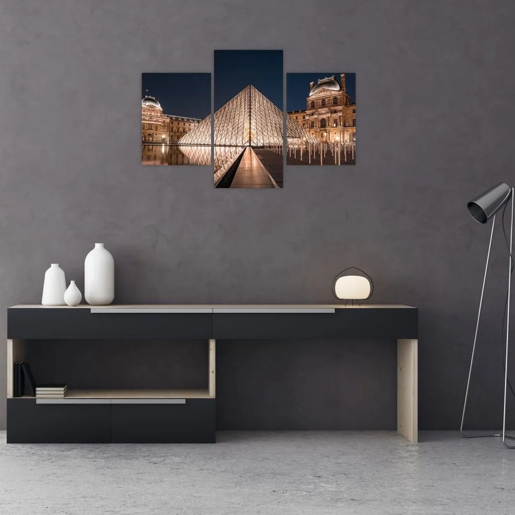 Tablou - Louvre noaptea (90x60 cm)