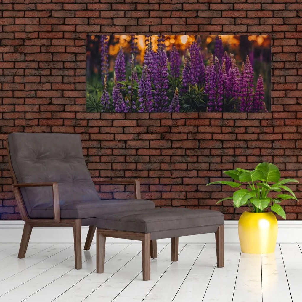 Tablou - Flori de lupin (120x50 cm)