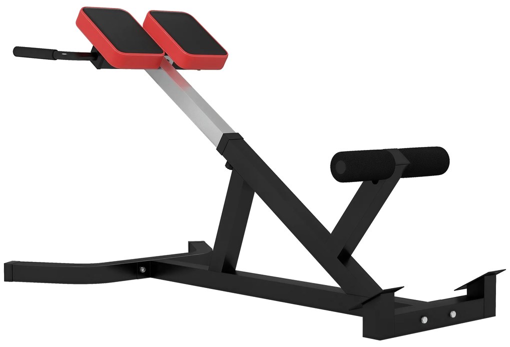 SPORTNOW Banca pentru Hiperextensii, Scaun Roman cu Inaltime Reglabila pentru Spate, Tors, Brate, Negru