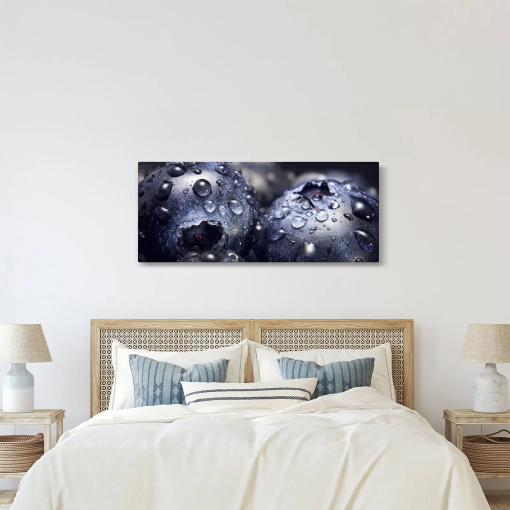 Tablou cu fructe cu picături de apă (120x50 cm)