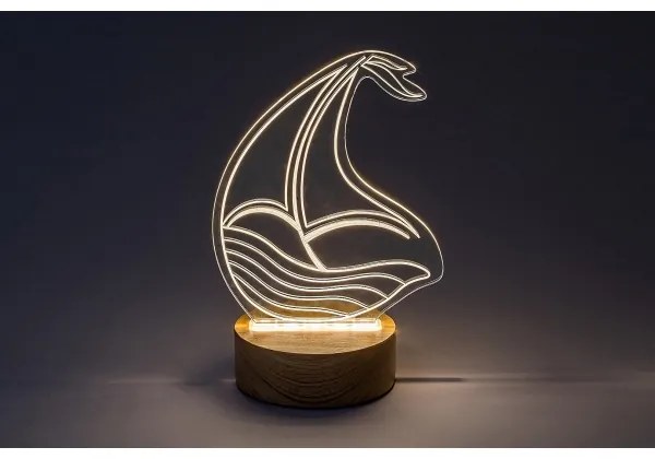 Veioză LED de masă pentru copii AKALI LED/2W/5V 3000K fag barcă Rabalux 76001