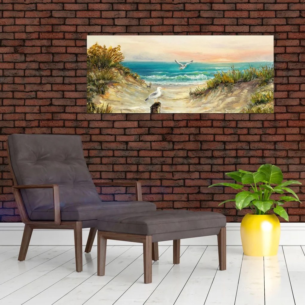 Tablou - Plaja cu nisip (120x50 cm)