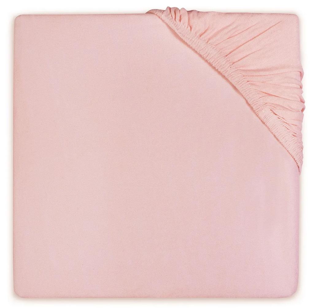 Cearsaf cu elastic Jollein, Blush-Pink / 40x80 cm
