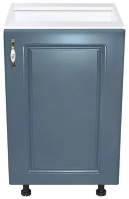 Corp inferior 50 cu 1 usa Zebra MDF Albastru drept
